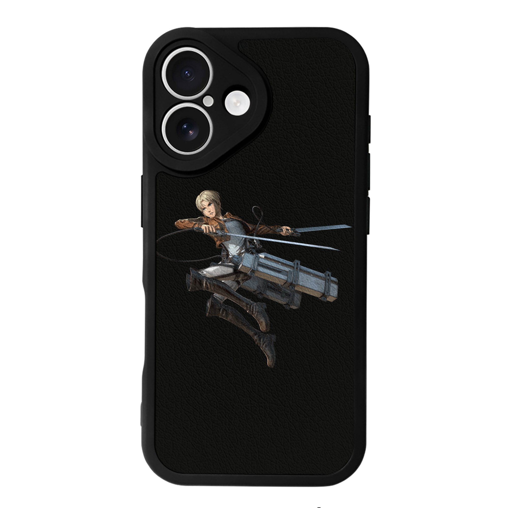 （画像用） 進撃の巨人 Attack on Titan 【iPhone 16シリーズ対応】シリコンスマホケース（レザー調） 材質：シリコン